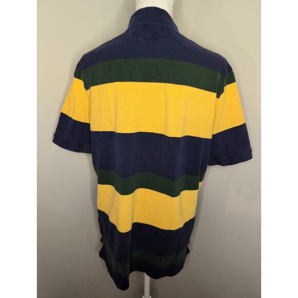 Polo Ralph Lauren striped classic preppy Y2k equestrian polo collared shirt - Picture 3 of 9